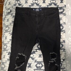 Hollister Black Ripped Jeans